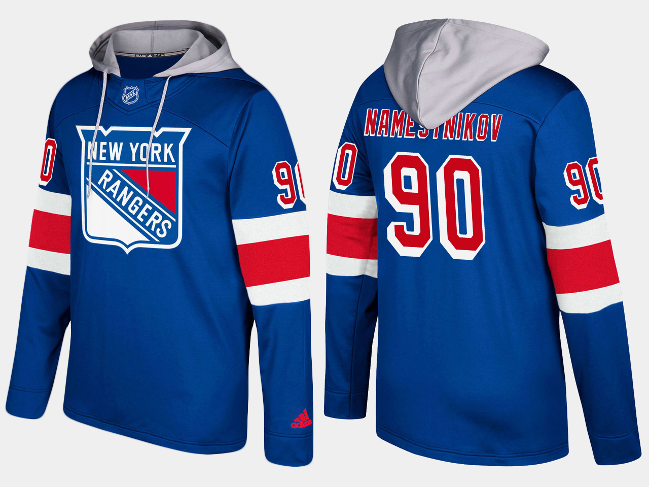 Men NHL New York rangers #90 vladislav namestnikov blue hoodie->nashville predators->NHL Jersey